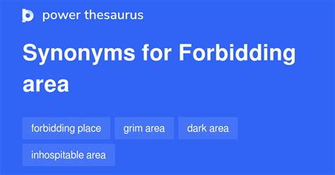 forbidding synonym|Forbidding Synonyms and Antonyms